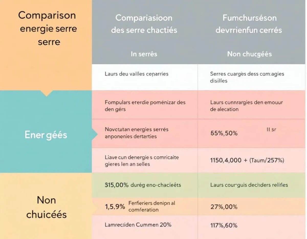 Comparaison énergétique des serres chauffées vs non chauffées