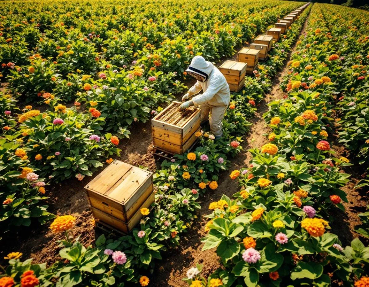 Intégration de l'apiculture dans les cultures écologiques